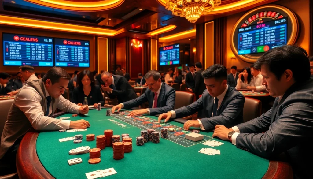 Experience the thrilling action at Nhà cái BL555 with intense poker gameplay and vibrant casino atmosphere.