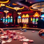 Experience thrilling gameplay at VSWIN with vibrant poker tables and exciting slot machines.