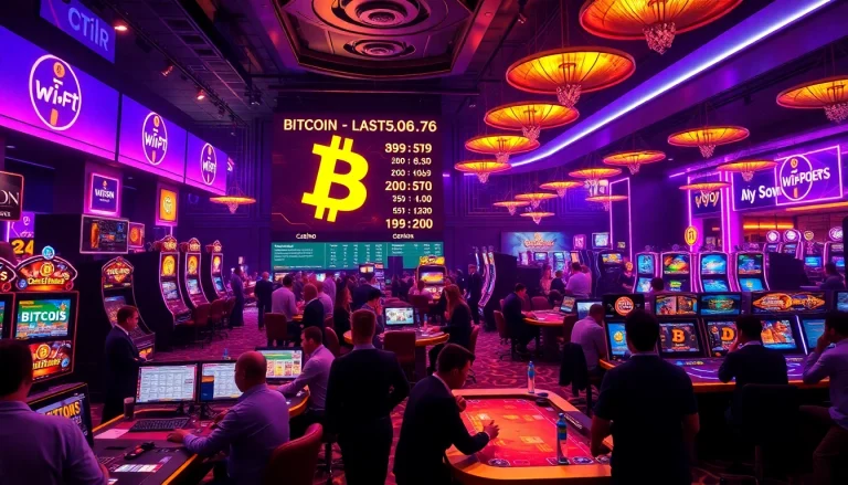 Profitez des Bitcoin casinos avec une expérience de jeu excitante et des lumières vives.