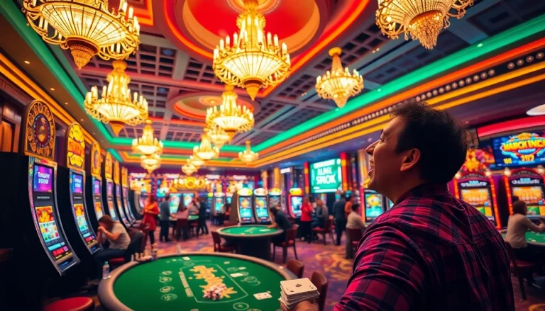 Jouer et gagner au casino en ligne 2026 dans une ambiance festive et luxueuse.