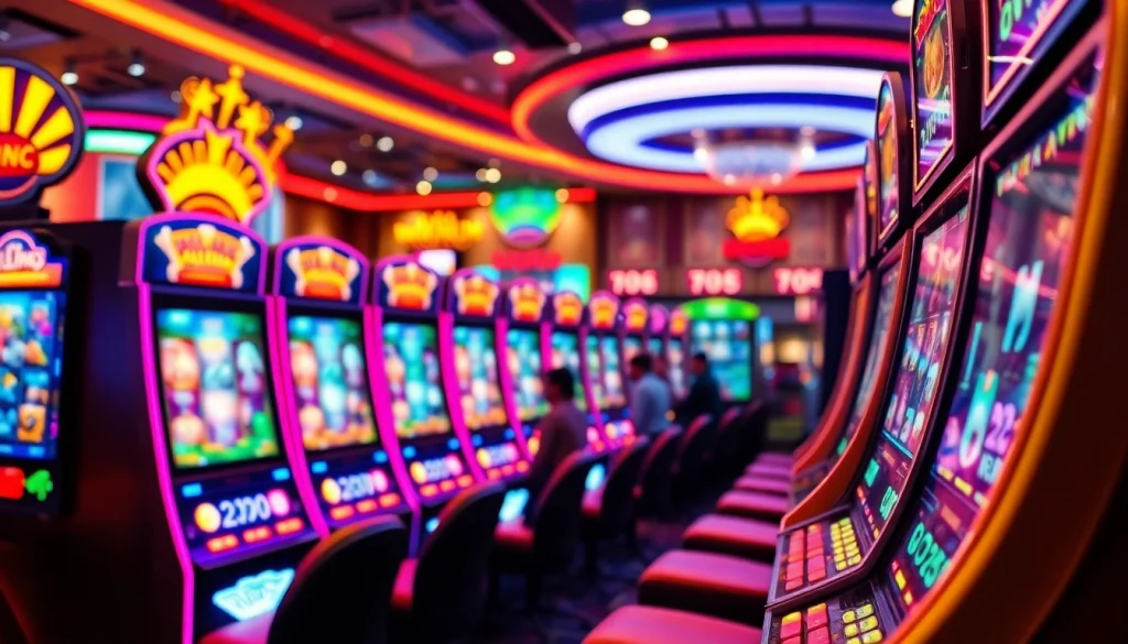 Jouez à casino en ligne 2026 avec des machines à sous électroniques et une ambiance de casino vibrante.