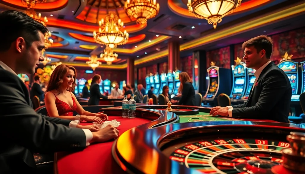 Jouez aux jeux de casino en ligne France avec des joueurs investis dans une ambiance énergique.