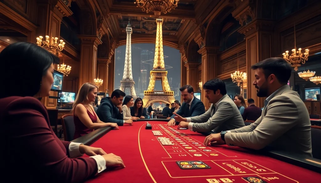 Multiplier of excitement in a casino en ligne france scene with engaging tables and vibrant atmosphere.