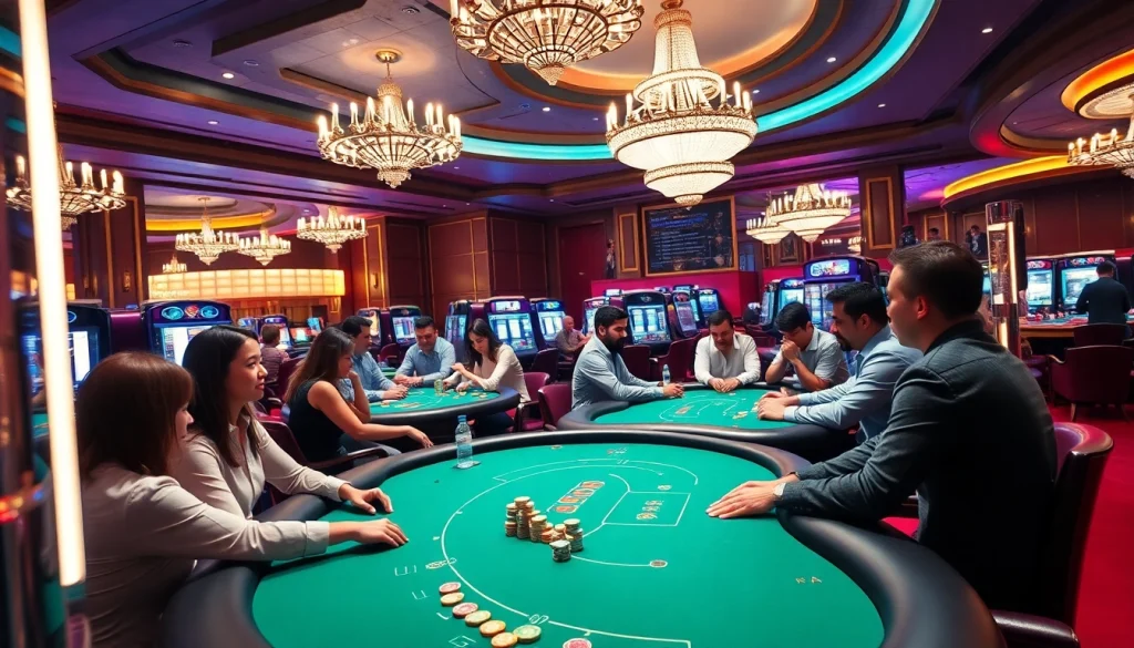 Expérience de casino belgique dynamique avec des jeux attrayants et une ambiance animée.