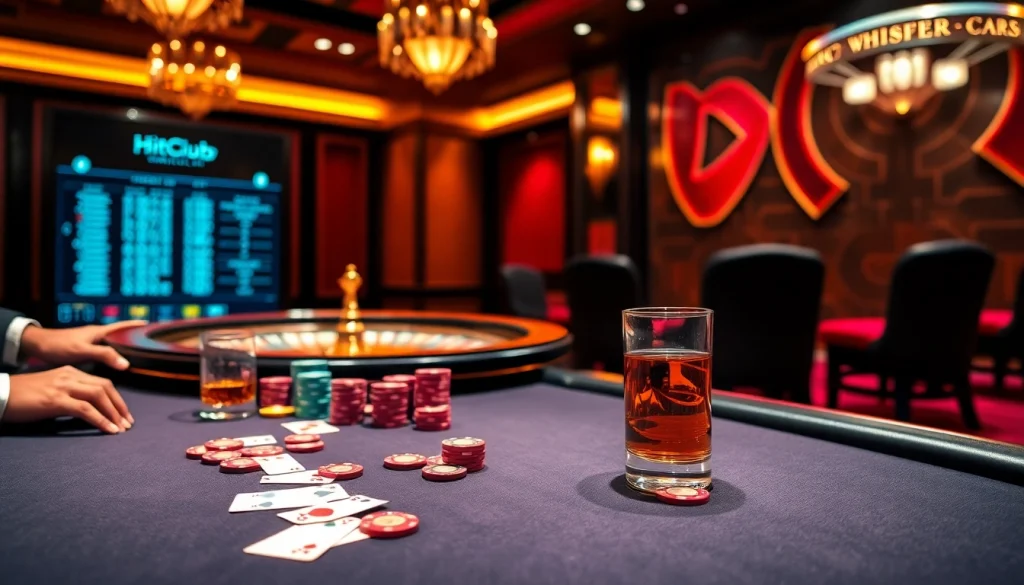 Sophisticated poker action at a casino table featuring vibrant chips and insights from https://hitclub7.org/.