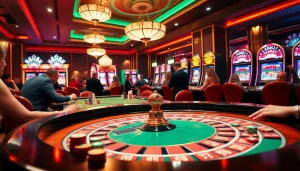 Experience thrilling gameplay at HM88 casino with vibrant tables and engaging players.