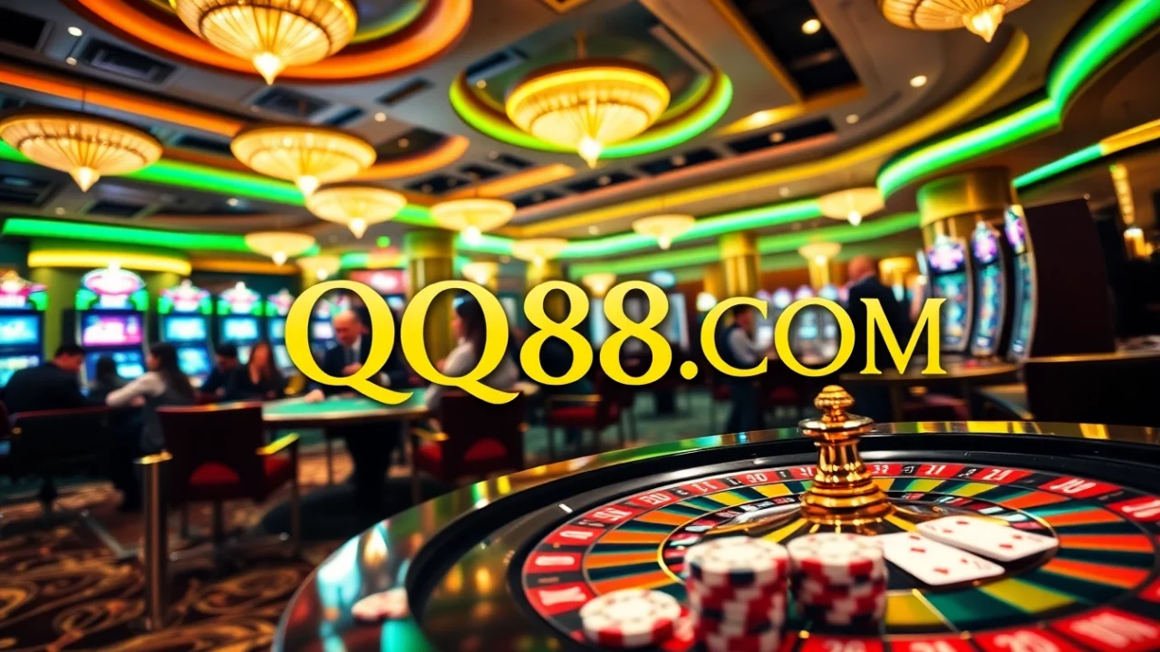 Experience the excitement of winning at QQ88 COM's luxurious casino gaming with roulette and poker.