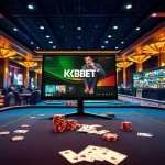 Experience the vibrant atmosphere of casino KBBET with engaging games and a luxurious online setting.